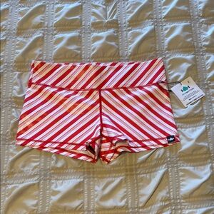 WODBOTTOM CrossFit Work Out Shorts Shortie CANDY CANE